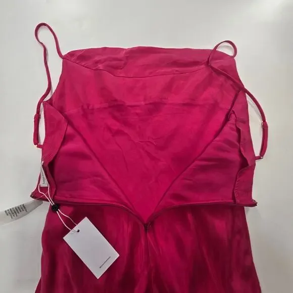 Lovers and Friends Noah Wrap Dress in Hot Pink Medium